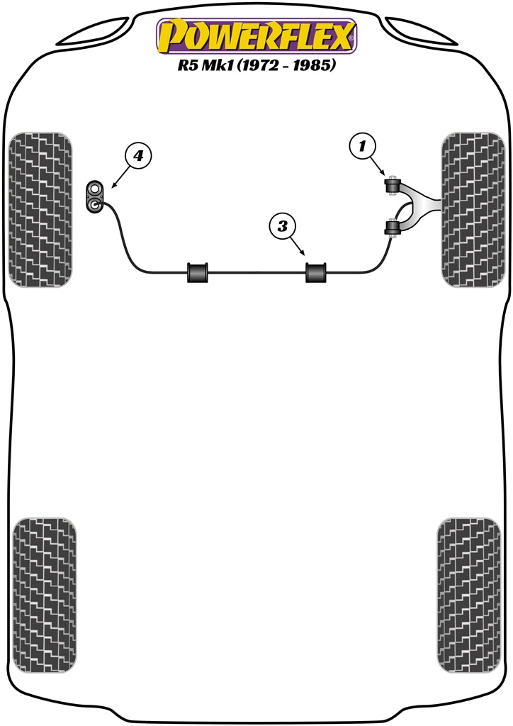 Powerflex diagram for the 5 Mk1: this part is position 4