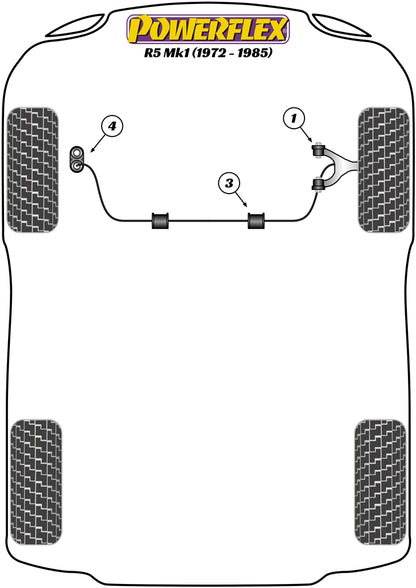 Powerflex diagram for the 5 Mk1: this part is position 4