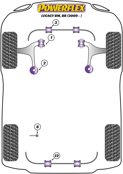 Powerflex diagram for the Legacy BM, BR: this part is position 2