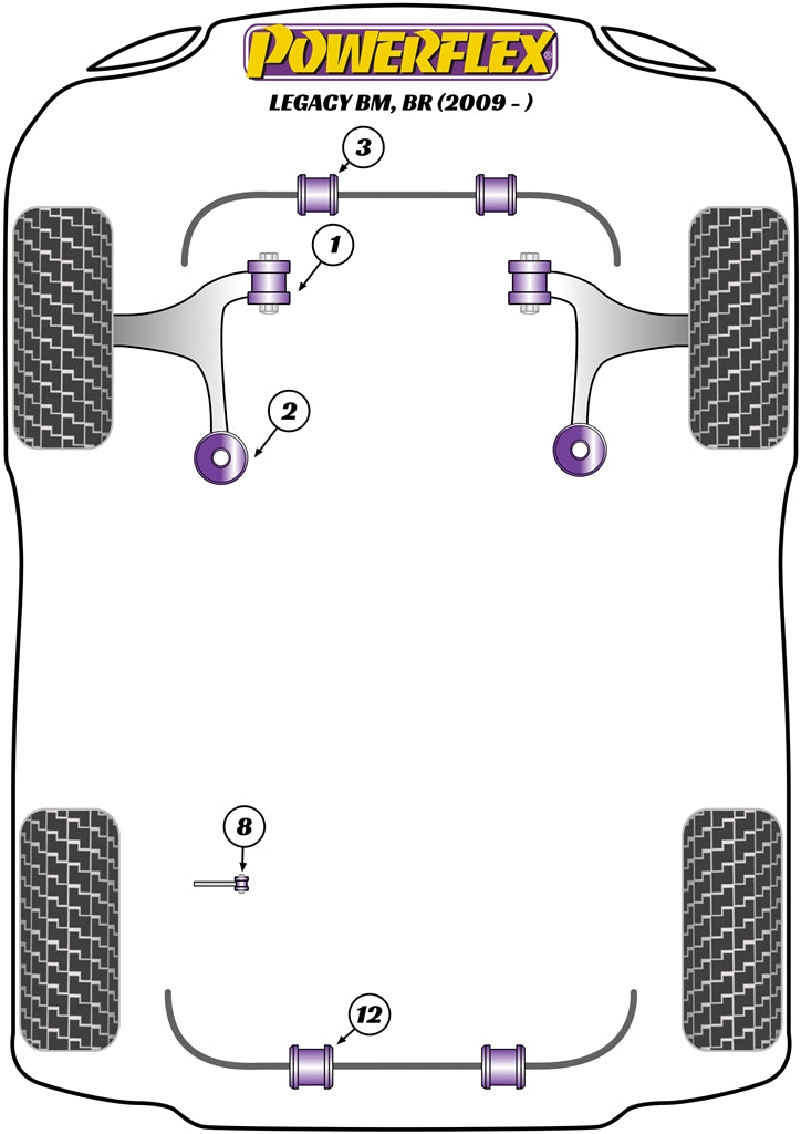 Powerflex diagram for the Legacy BM, BR: this part is position 3