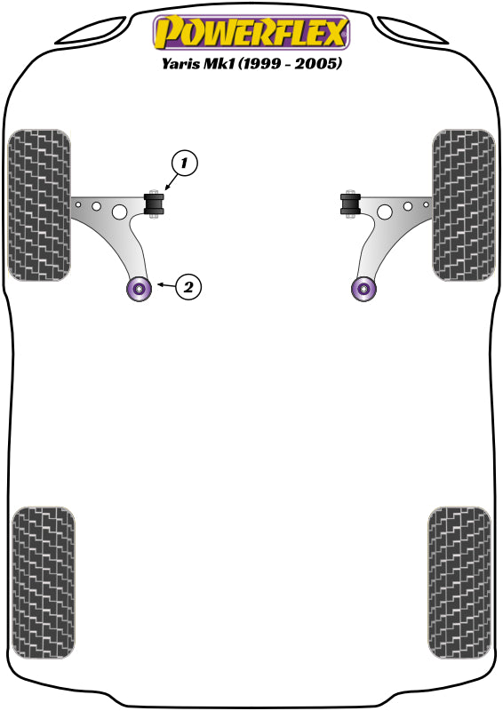Powerflex diagram for the Yaris/Vitz Mk1: this part is position 2