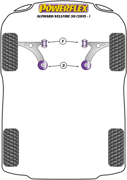 Powerflex diagram for the Alphard / Vellfire 30: this part is position 1