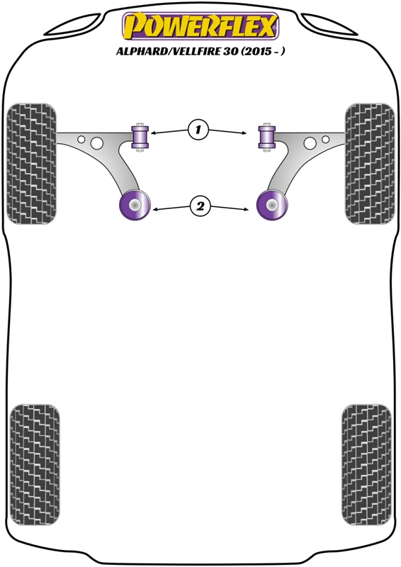 Powerflex diagram for the Alphard / Vellfire 30: this part is position 2