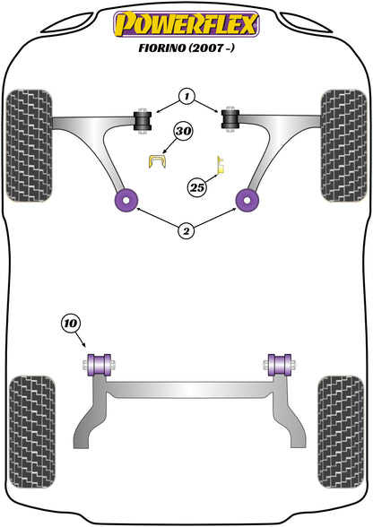 Powerflex diagram for the Fiorino: this part is position 2