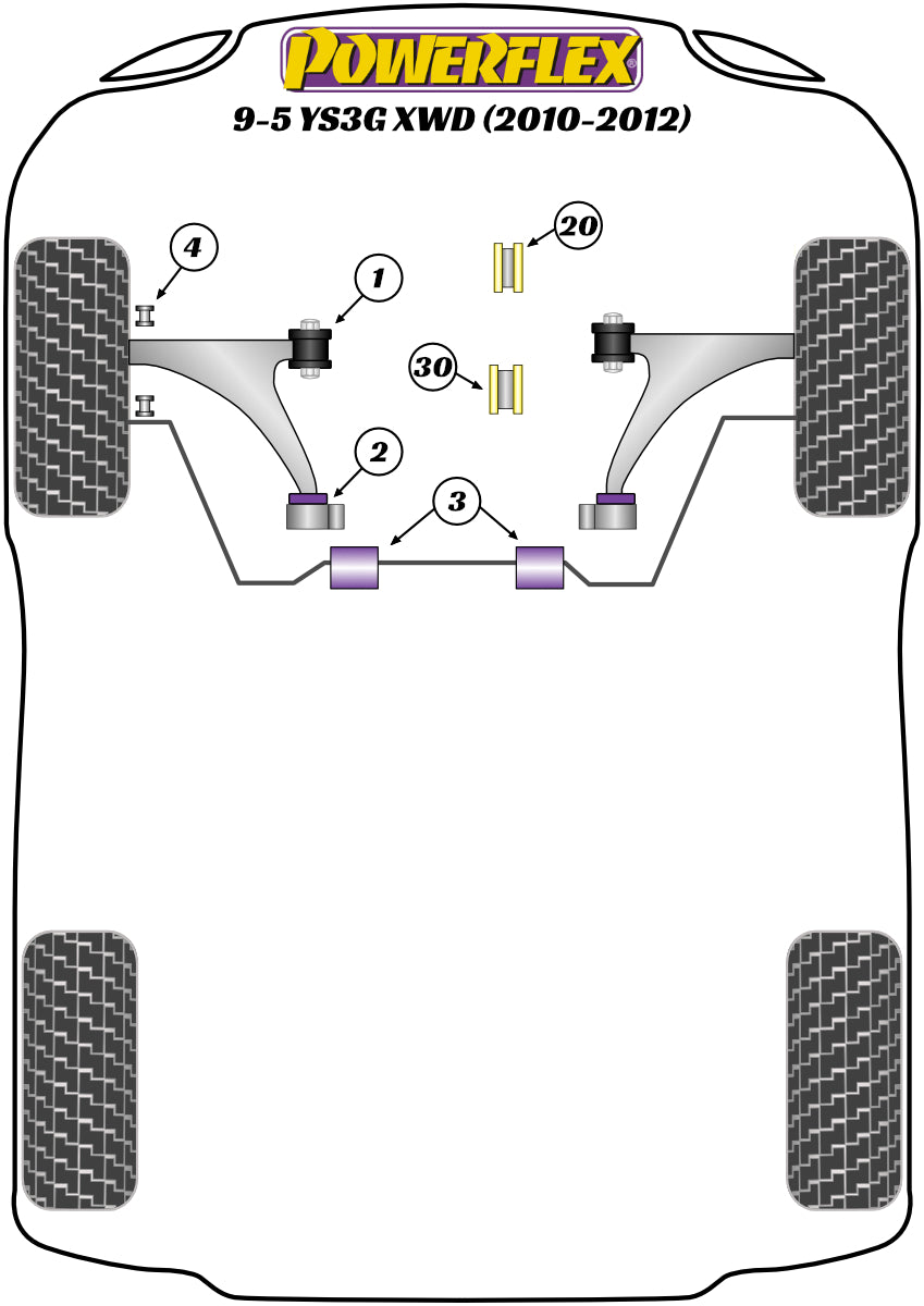 Powerflex diagram for the 9-5 YS3G XWD: this part is position 30