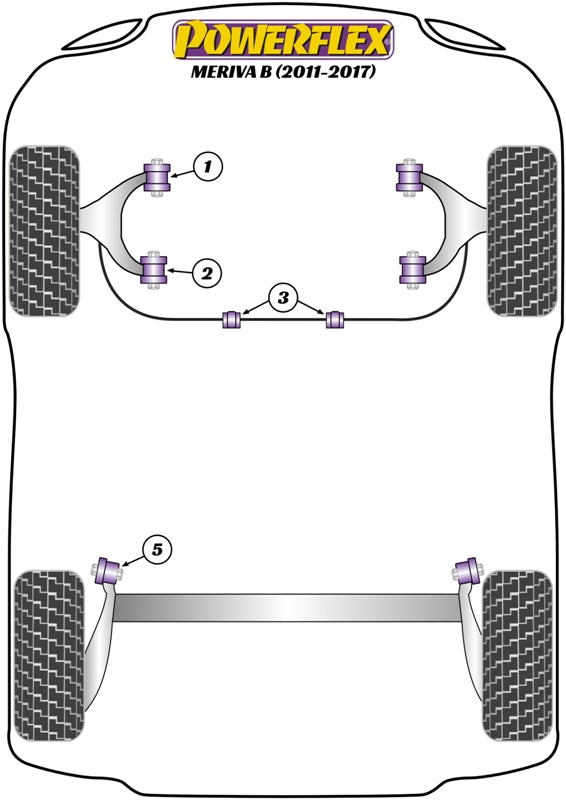Powerflex diagram for the Meriva B: this part is position 1
