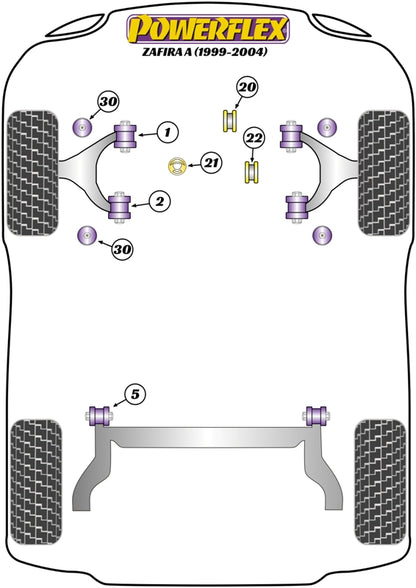 Powerflex diagram for the Zafira A: this part is position 20