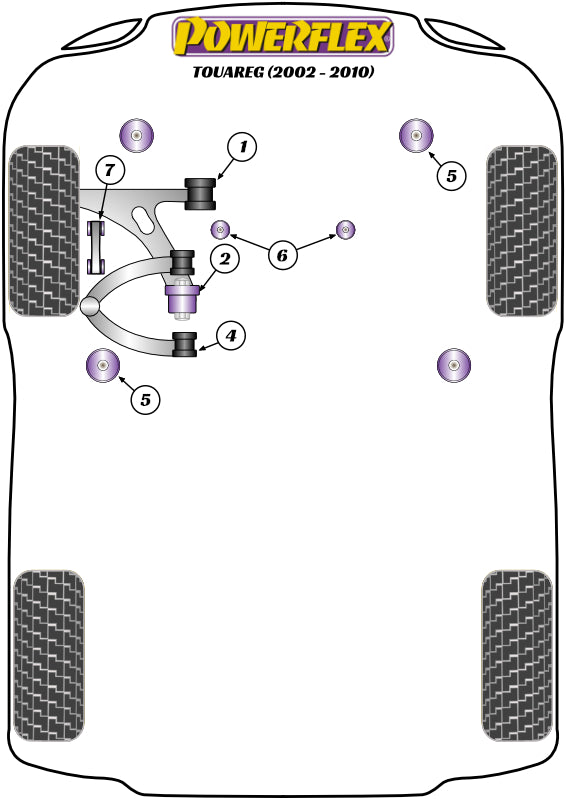 Powerflex diagram for the Touareg 7L: this part is position 4