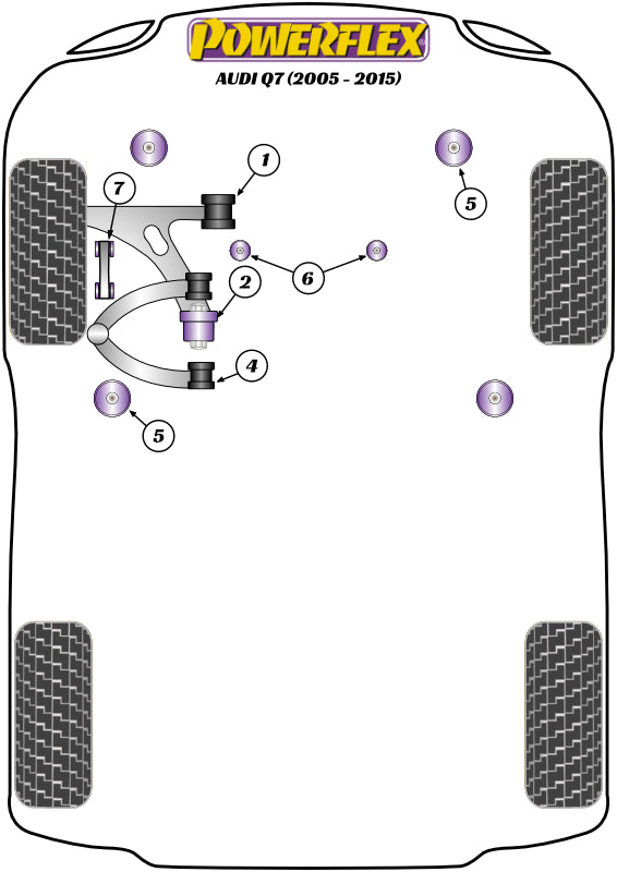 Powerflex diagram for the Q7 4L: this part is position 6