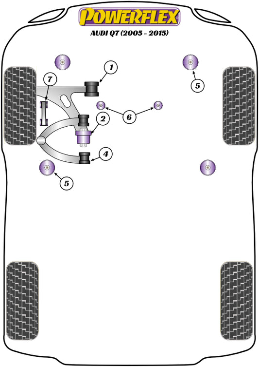 Powerflex diagram for the Q7 4L: this part is position 2