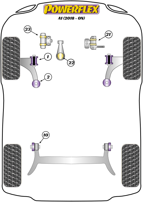 Powerflex diagram for the A1 GB: this part is position 1