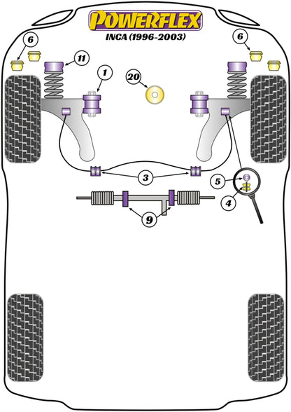 Powerflex diagram for the Inca: this part is position 11