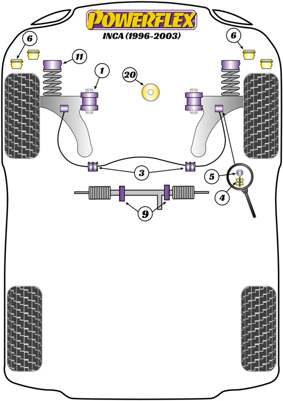 Powerflex diagram for the Inca: this part is position 6