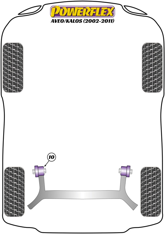 Powerflex diagram for the Aveo/Kalos: this part is position 10