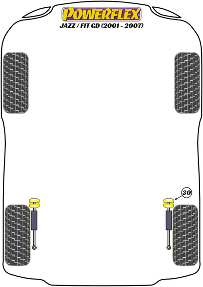 Powerflex diagram for the Jazz / Fit GD: this part is position 30