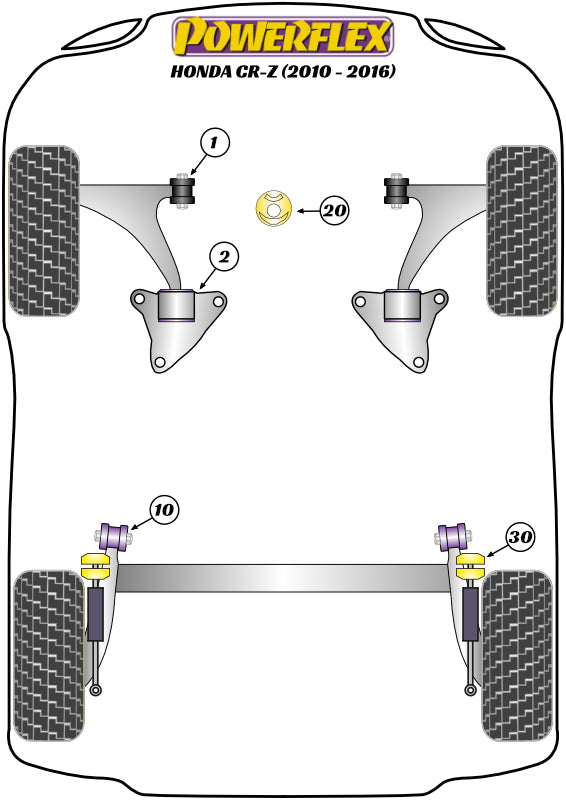 Powerflex diagram for the CR-Z: this part is position 10