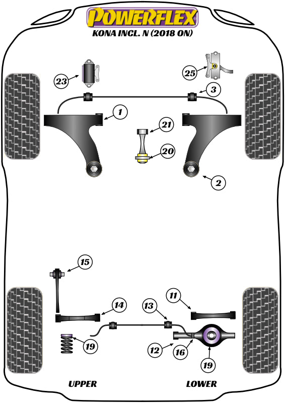 Powerflex diagram for the Kona inc N: this part is position 11