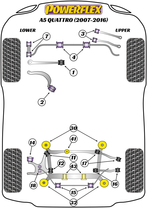 Powerflex diagram for the A5 Quattro: this part is position 30