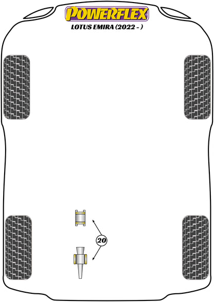 Powerflex diagram for the Emira: this part is position 20