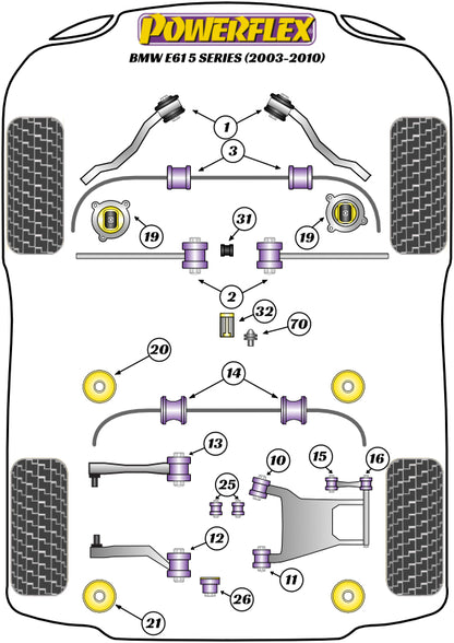 Powerflex diagram for the 5 Series E61 Touring: this part is position 25