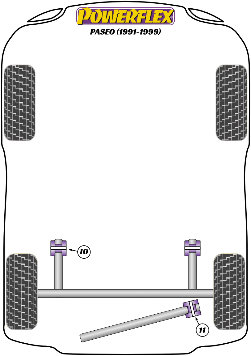 Powerflex diagram for the Paseo: this part is position 10