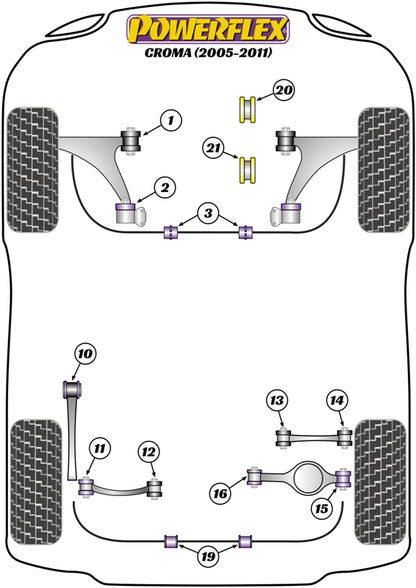 Powerflex diagram for the Croma: this part is position 14
