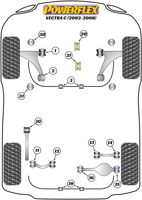 Powerflex diagram for the Vectra C: this part is position 14