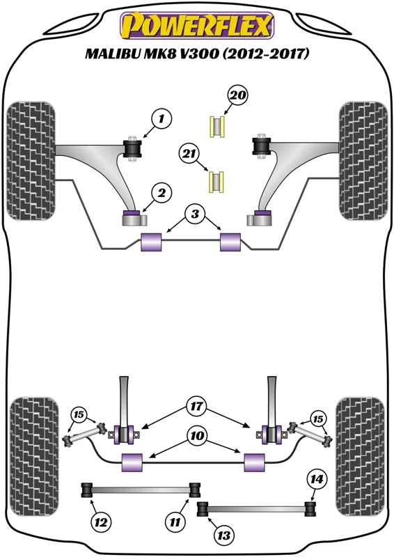 Powerflex diagram for the Malibu MK8 V300: this part is position 11