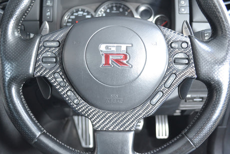 RSW Carbon Steering Cover for Nissan GT-R - FD Racing