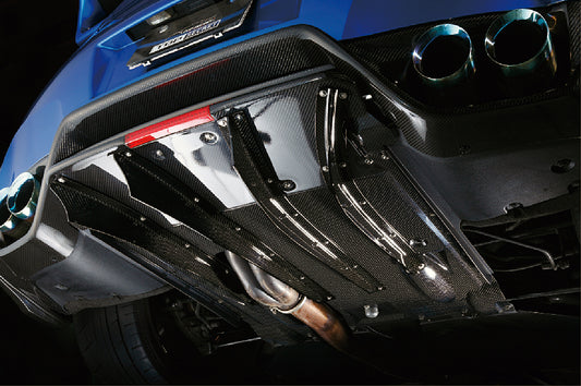 Top Secret Carbon Rear Under Fins – GT-R R35 (For MY17 Rear Bumper)