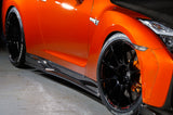 Top Secret Side Skirts Set Version 2 Carbon Fibre - GT-R R35 ~MY17
