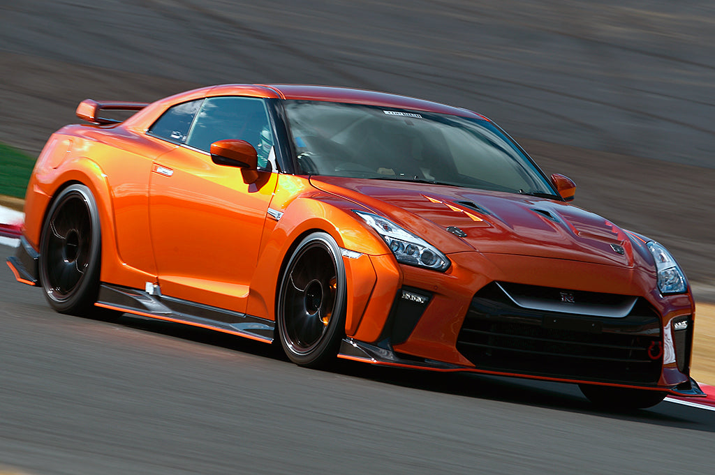 Top Secret Side Skirts Set Version 2 Carbon Fibre - GT-R R35 ~MY17