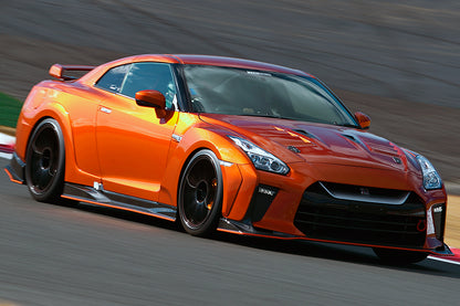 Top Secret Side Skirts Set Version 2 Carbon Fibre - GT-R R35 ~MY17