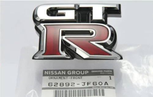 Genuine Nissan R35 GT-R Front Badge Emblem (OEM) – 62892-JF60A