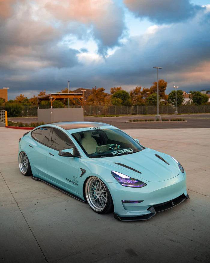 Adro Carbon Fibre V2 Side Skirts Tesla Model 3 | 2x2 | Tesla Model 3
