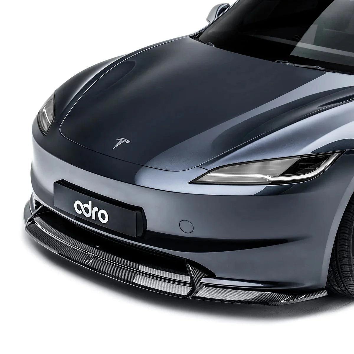 Adro Carbon Fiber Front Lip for Tesla Model 3 Highland | Tesla Model 3