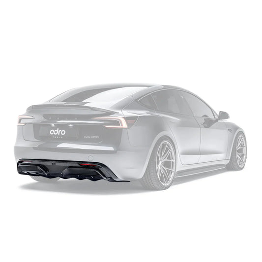 Tesla Model 3 Highland Carbon Fiber Rear Diffuser by Adro - | Rear Diffusers | FD Racing
