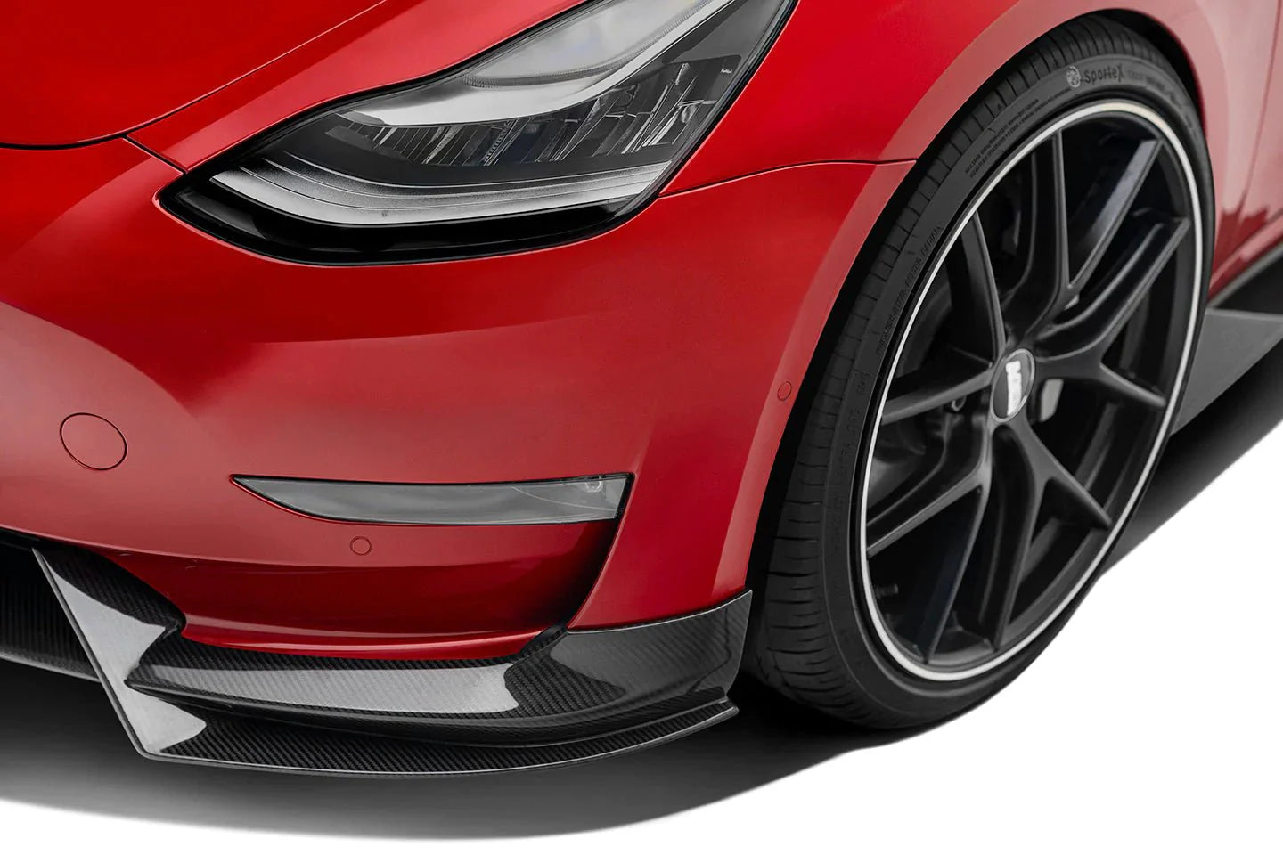 Adro Pre-Preg Carbon Fibre Front Splitter for Tesla | Tesla Model 3