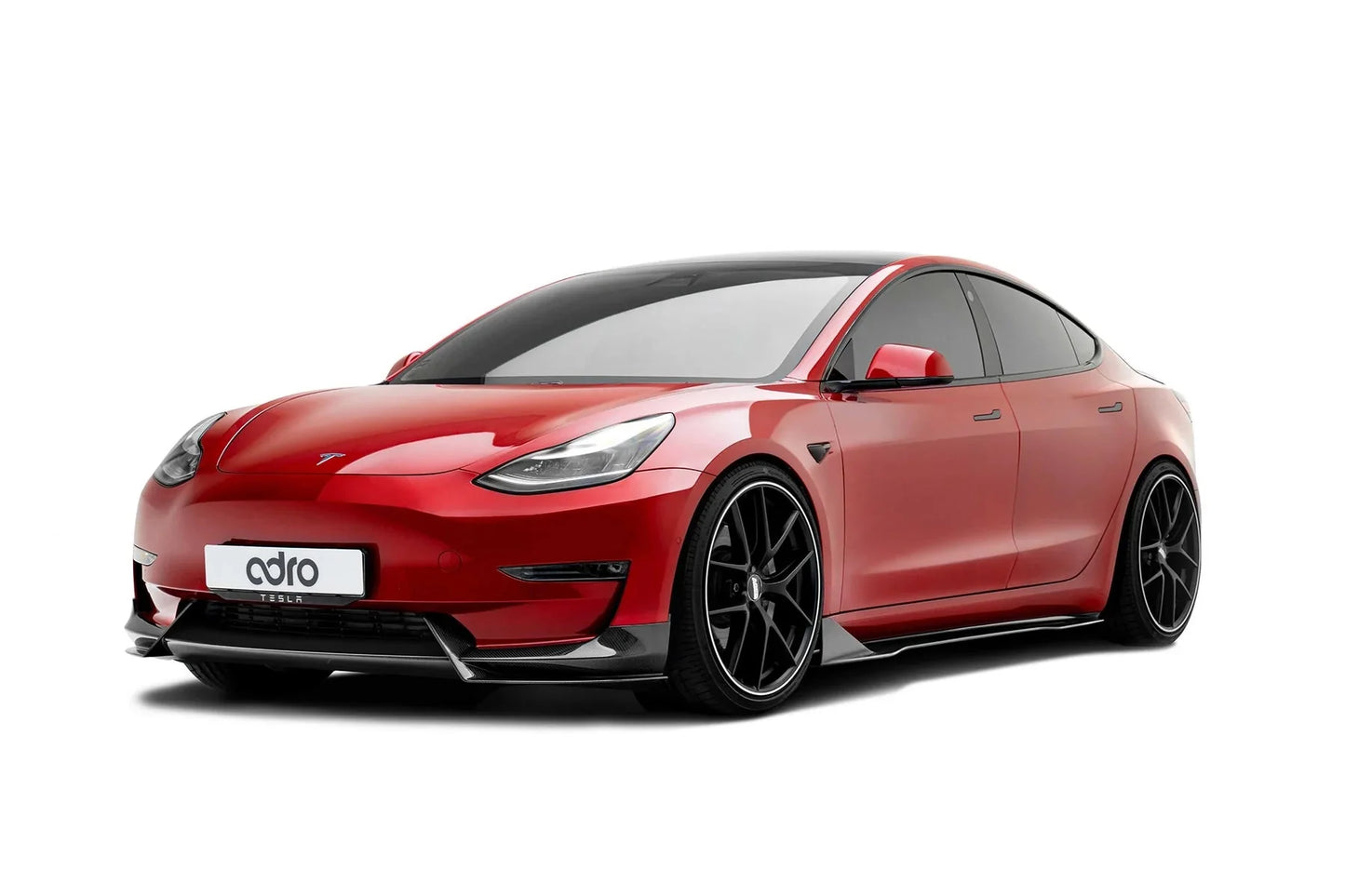 Adro Pre-Preg Carbon Fibre Front Splitter for Tesla | Tesla Model 3