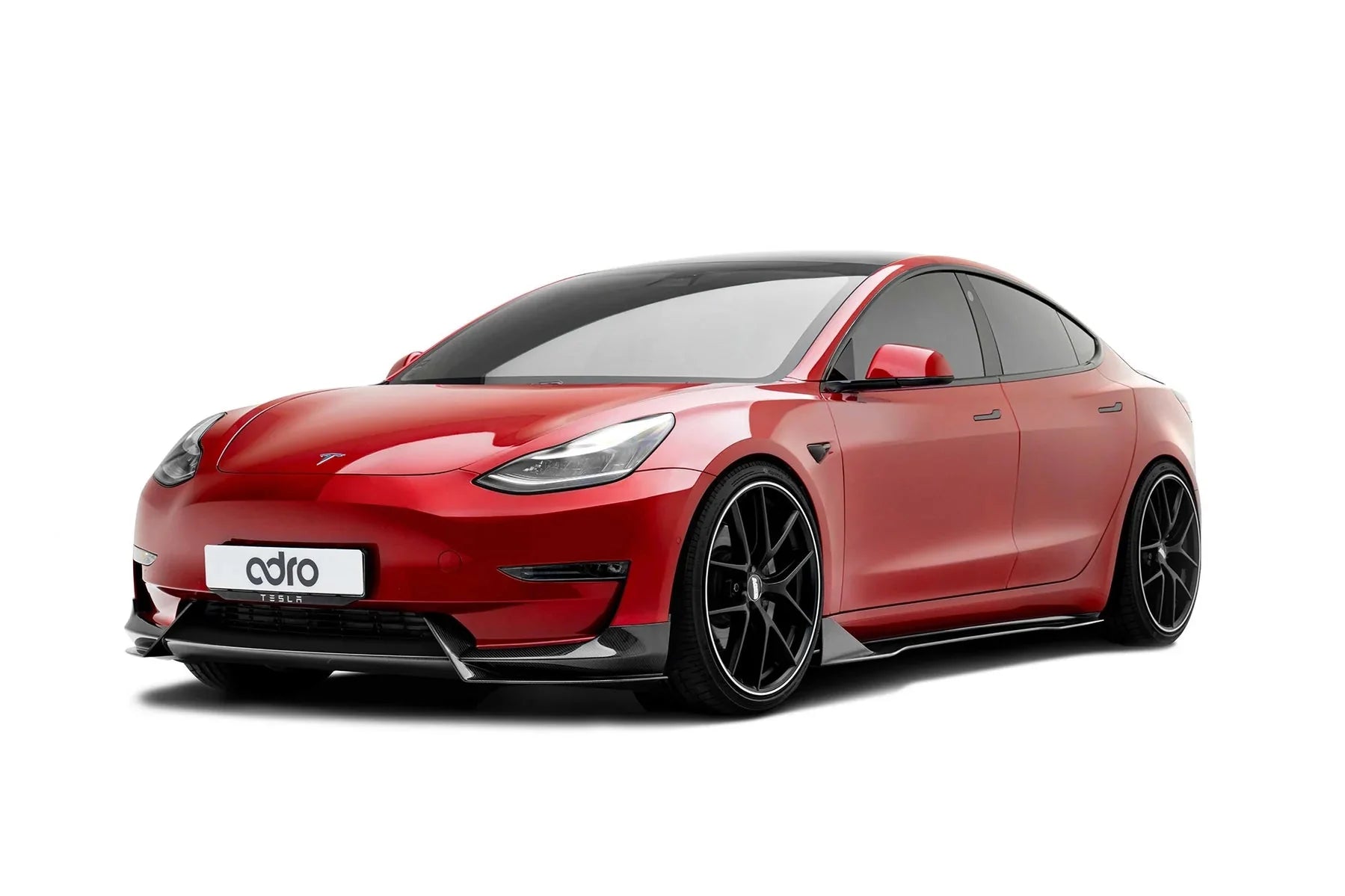 Adro Pre-Preg Carbon Fibre Front Splitter for Tesla | Tesla Model 3