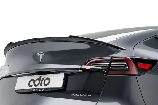 Tesla Model Y Pre - Preg Carbon Fibre Rear Spoiler by Adro (2020+) - | Rear Spoilers | FD Racing