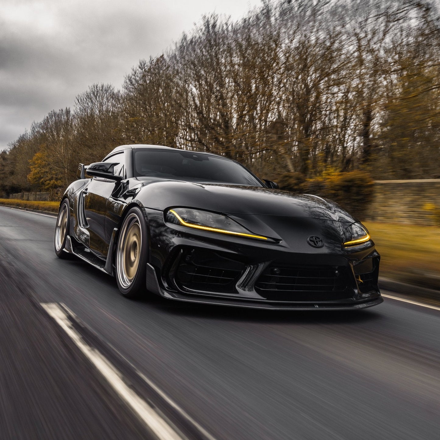 Adro Front Bumper Toyota GR Supra A90 Mk5 with CFD Downforce (2019+)