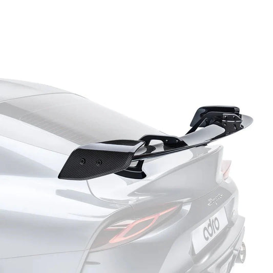 Toyota GR Supra A90 Mk5 Pre - Preg Carbon Fibre Swan Neck AT - R Rear Wing by Adro (2019+) - | Rear Wings | FD Racing
