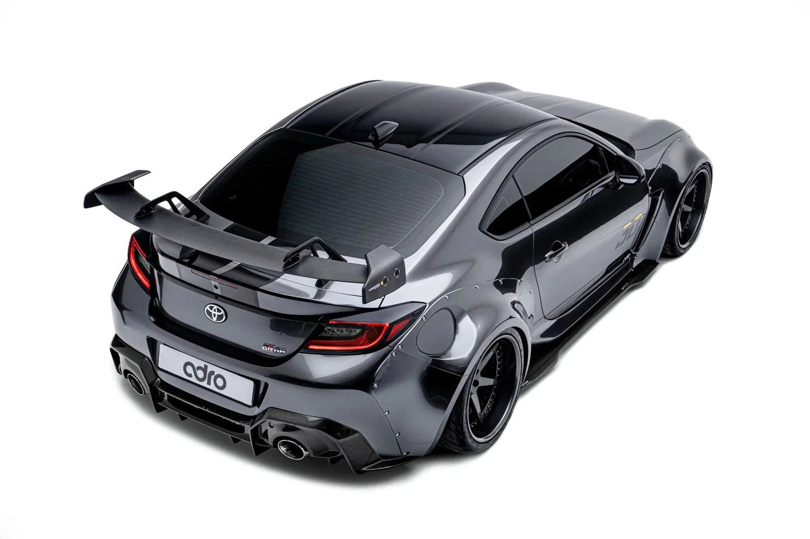 Toyota GR86 & Subaru BRZ Pre - Preg Carbon Fibre Swan Neck AT - R Rear Wing by Adro (2022+) - | Rear Wings | FD Racing