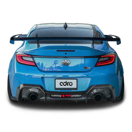 Toyota GR86 & Subaru BRZ Pre - Preg Carbon Fibre Swan Neck AT - R Rear Wing by Adro (2022+) - | Rear Wings | FD Racing