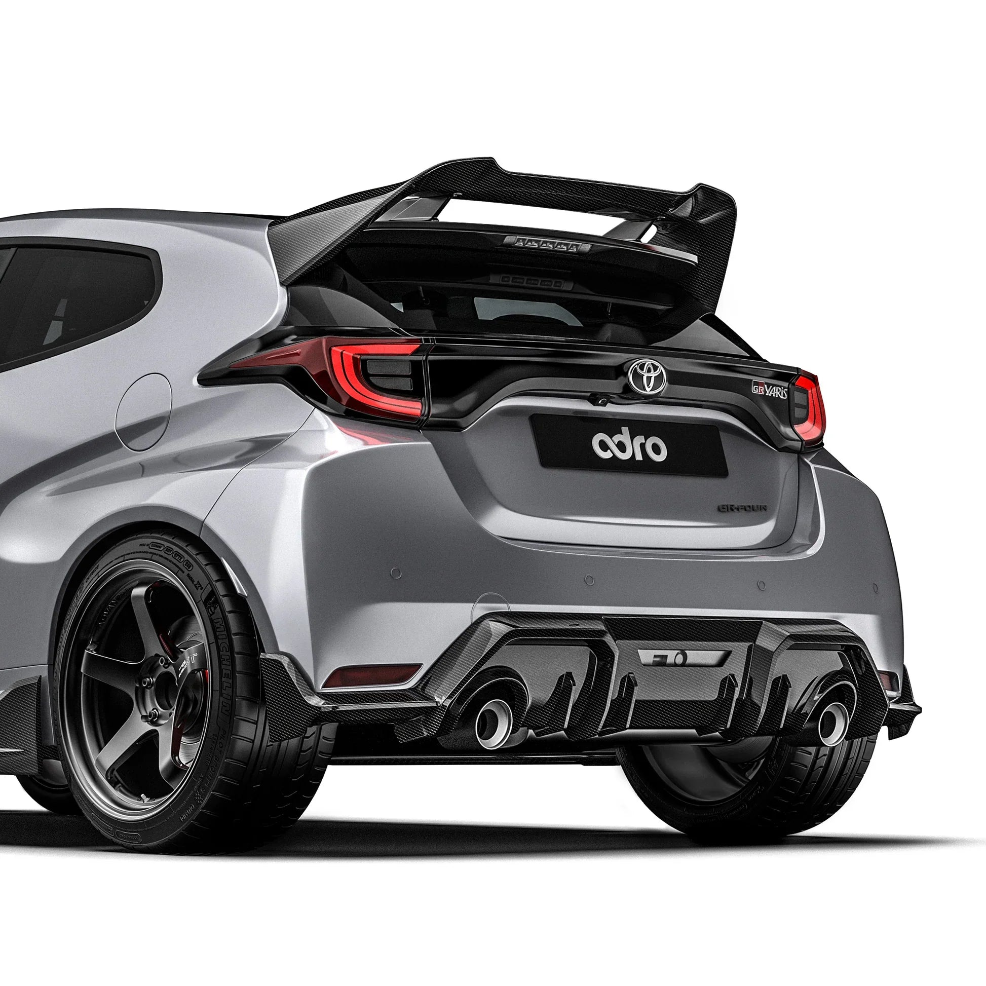 Adro Toyota GR Yaris Gen 1 & 2 Prepreg Carbon Fibre Rear Spoiler