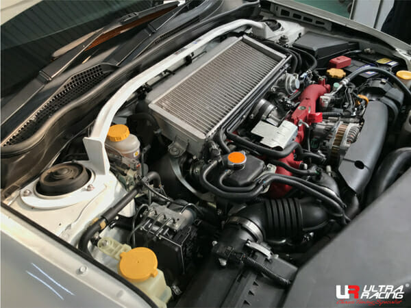 Ultra Racing 2-Point Front Upper Strut Bar for Subaru Impreza GRB 2.0T