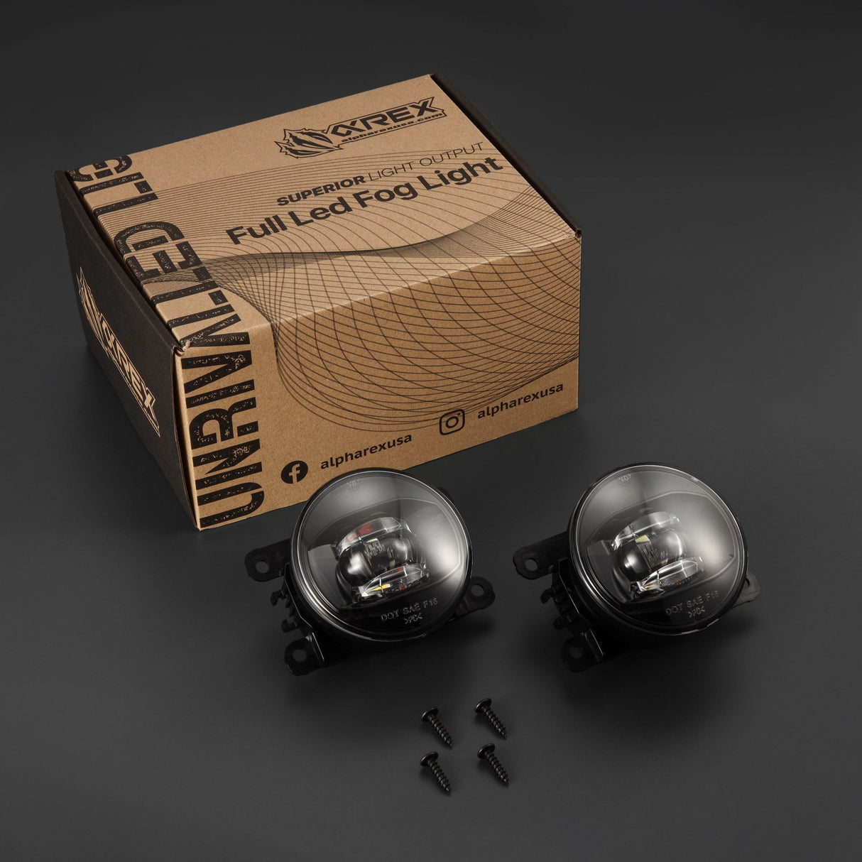 Universal Acura/Ford/Honda/Jaguar/Lincoln/Mitsubishi/Nissan/Subaru DoubleTap Dual Color LED Projector Fog Lights | AlphaRex