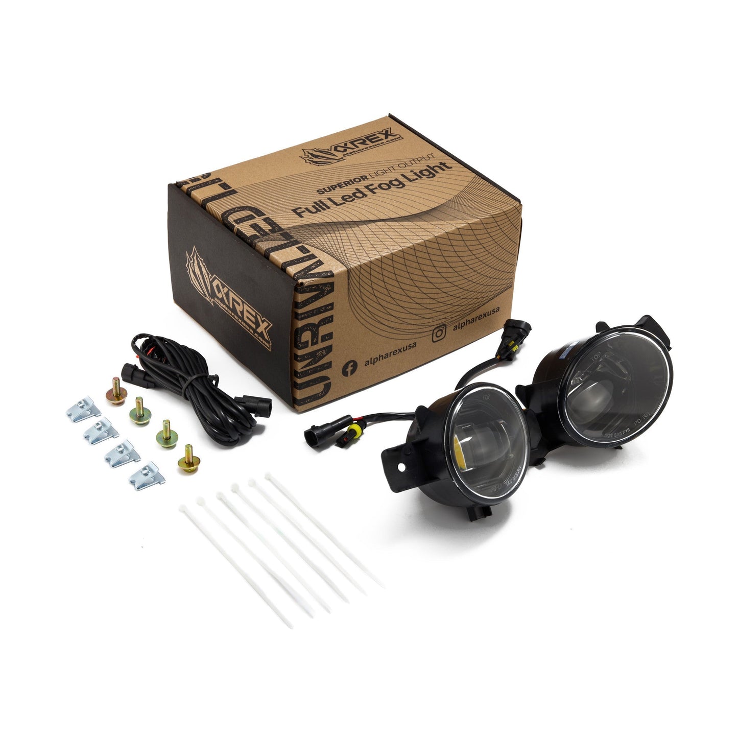 Universal Nissan/Infiniti DoubleTap Dual Color LED Projector Fog Lights | AlphaRex