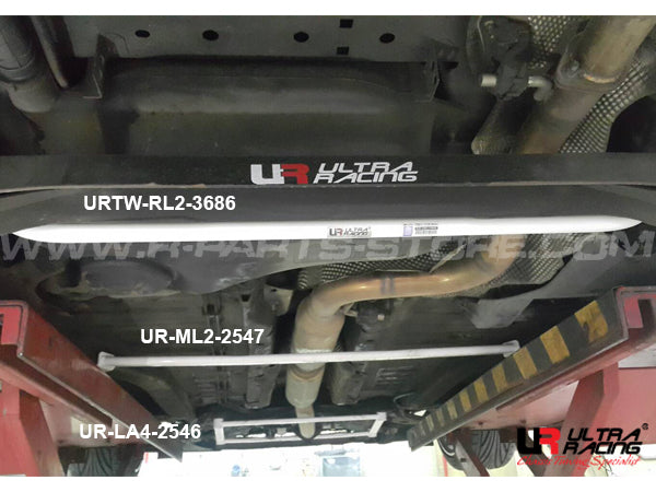 Ultra Racing 2-Point Rear Lower Bar for Citroen C2 & C3 (URTW-RL2-3686)